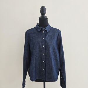 J. Crew Navy Chambray Button Down Shirt
